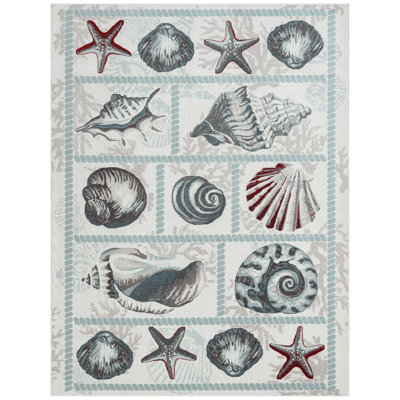 Tapis étoile de mer ivoire