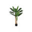 Plante artificielle, 55 po de haut, bananier, intérieur, faux, faux, plancher, verdure, pot, touche réelle, décoratif, feuilles vertes, pot noir-130474832