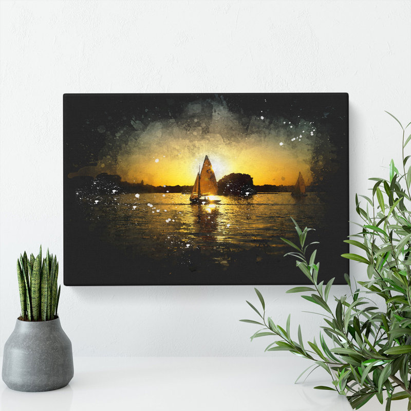 Sailing Boat Vol.4 - Wrapped Canvas Print, 35cm H x 50cm W x 3cm D
