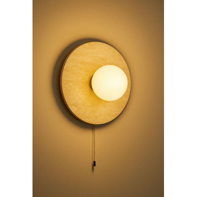 Elegant Wall Lamp with Travertine Body, Beige & White | 9.5 in Height, 4 in Base Plate | On/Off Button on Cable, Socket Type: G9 Max 10W (Bulb Not Included) | Stylish Lighting for Home Decor & Ambiance