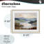 «Mute Distant Mountains», reproduction sous verre encadrée, design par Alonza Saunders-1132617264-1132617266
