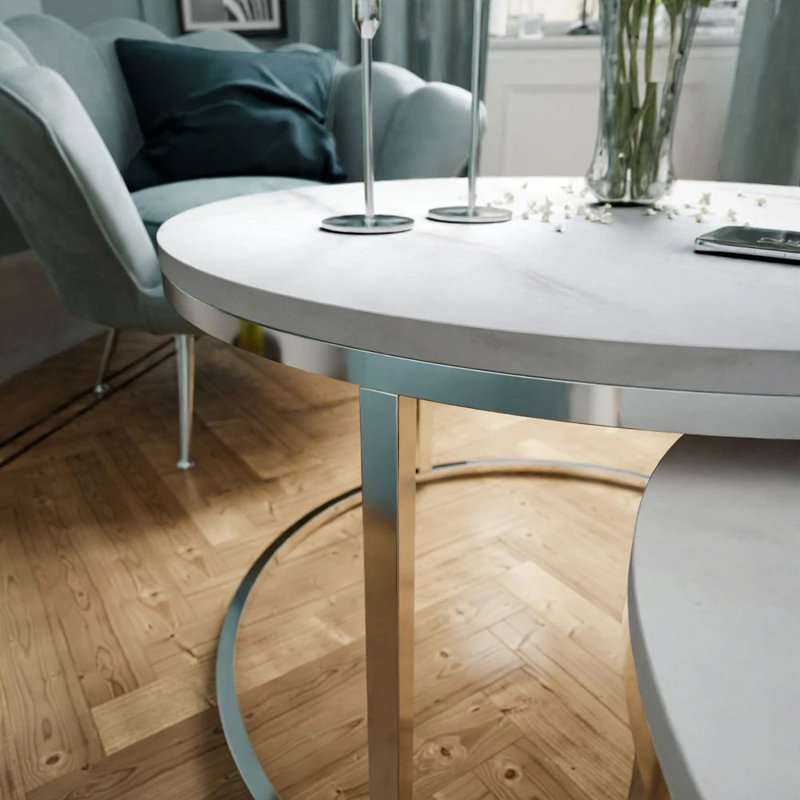 Adym Coffee Table 2In1 CIRI CHROME LEVANTO