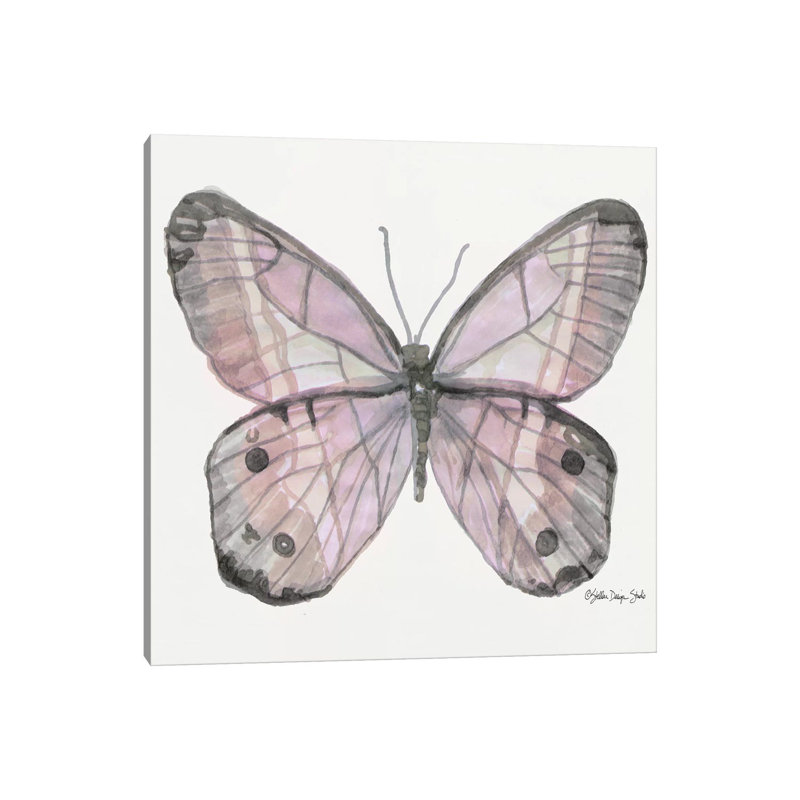 Butterfly V 1 Piece Wall Art on Canvas, 66.04 cm H x 66.04 cm W x 1.91 cm D, Canvas