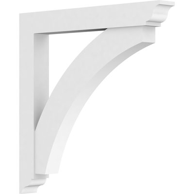 3"W x 30"D x 30"H Standard Thorton Signature Urethane Bracket with Traditional Ends, Primed Tan
