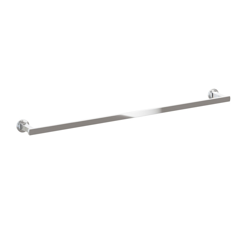 Porte-serviettes Emtek, Chrome poli, H 1,75 po x L 31,34 po x P 3,125 po