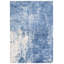 Tapis bleu / blanc à motif abstrait Mcelroy-29363077