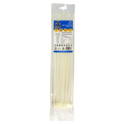 14" 120lb Light Heavy-Duty Cable Tie 15/bag
