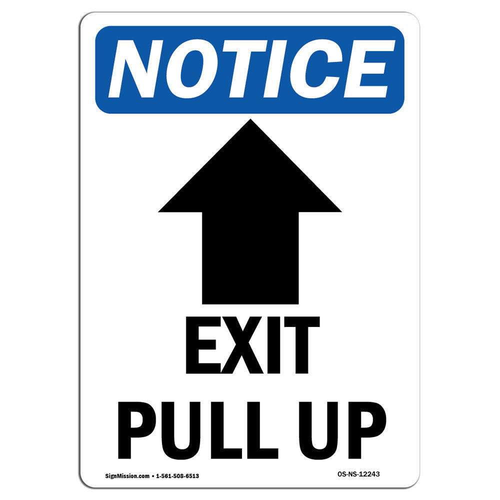 SignMission Exit Pull up Sign with Symbol Wayfair