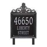 Lanai Pineapple Personalized Estate 3-Line Lawn Address Sign