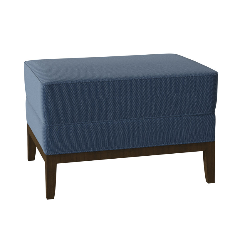 Eastside Ottoman, Black Walnut, Gray
