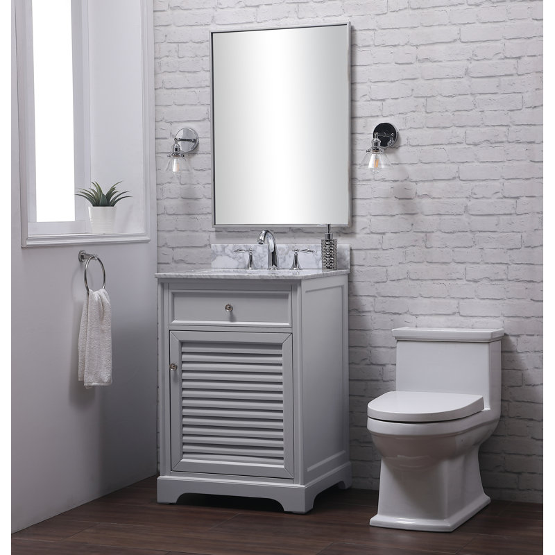 Ensemble de meuble-lavabo simple 24 po Closter, Gris