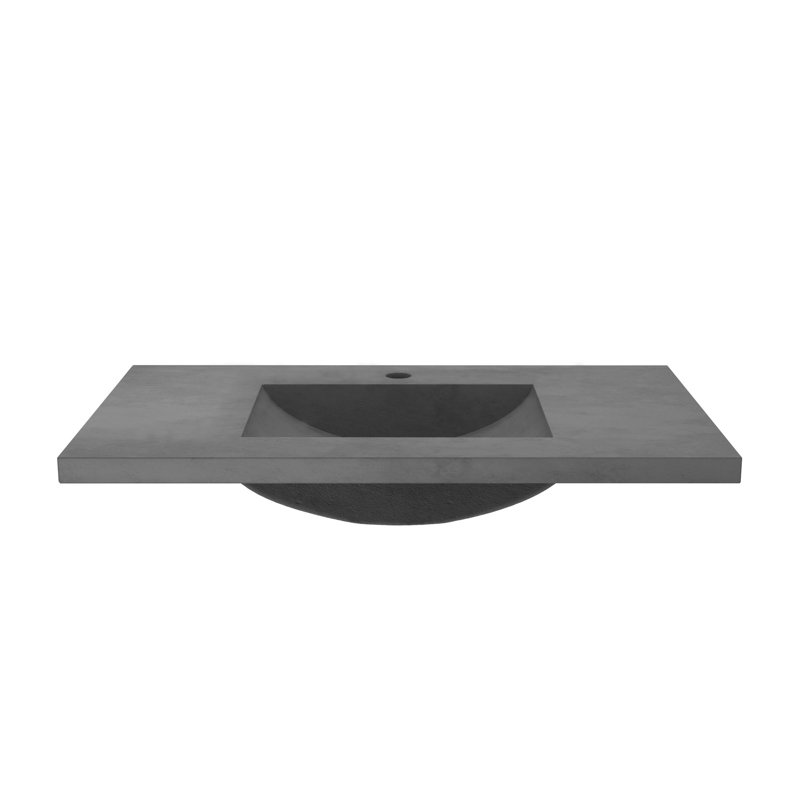 Palomar 36.5" Single Bathroom Vanity Top with Sink, Single, Slate