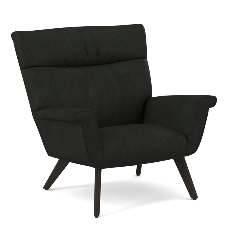 Armchair, Salvador Asphalt, White