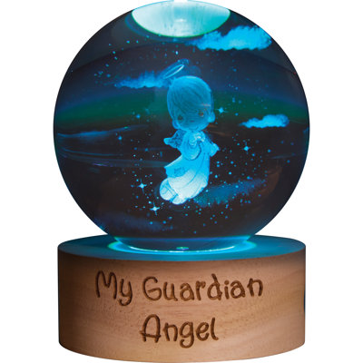 Precious Moments My Guardian Angel Timmy Orb Ball Light Up Figurine 4.13 Inch