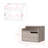 Floating Nightstand Chester, Bedroom, Light Gray-262135135