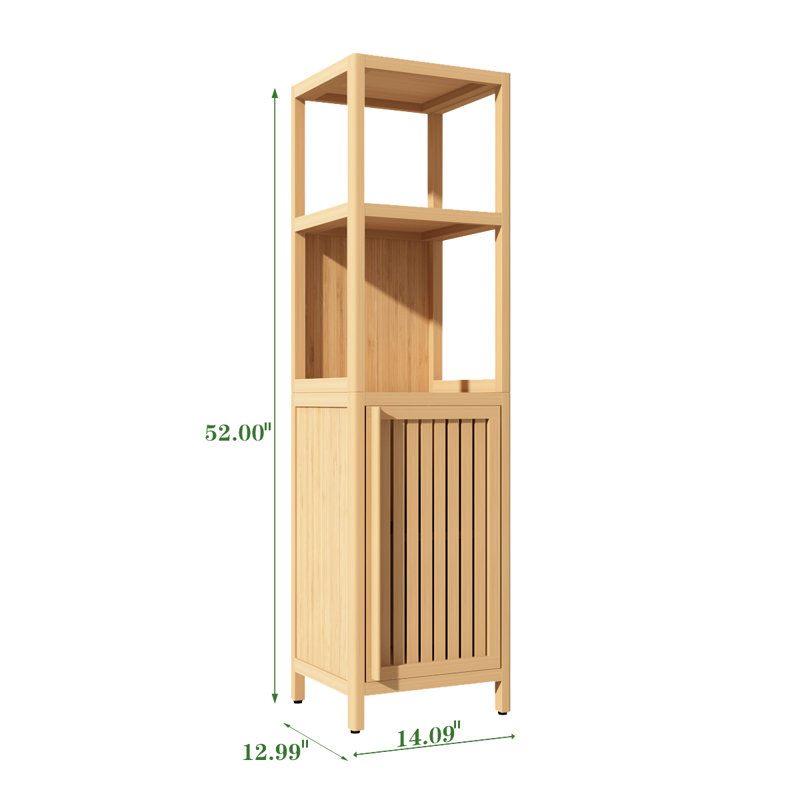 Armoire de salle de bain en bambou Analie