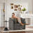 Modern Style Chenille Oversized Armchair Accent Chair Single Sofa Lounge Chair For Living Room, Bedroom