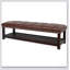 Banc capitonné rembourré avec rembourrage en éponge pour plus de confort et de durabilité, parfait pour la chambre à coucher et l'entrée