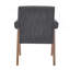 Fauteuil de salle à manger rembourré-1975923242