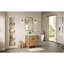 Ensemble de meuble-lavabo simple 24 po en sapin vieilli avec miroir Pardue