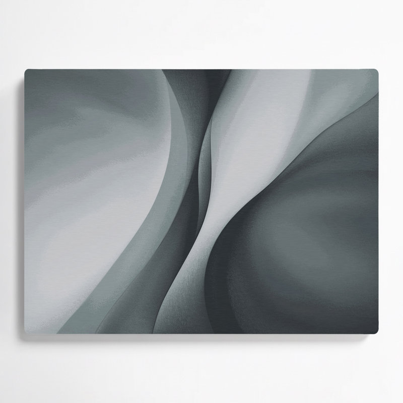 Minimalisme 45, art mural gris en métal, H 12 po x l 18 po