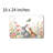 Two Rabbits Floral Meadow Bath Mat, 16 x 24 inch