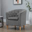 Tarbes Velvet Barrel Chair-1975111548