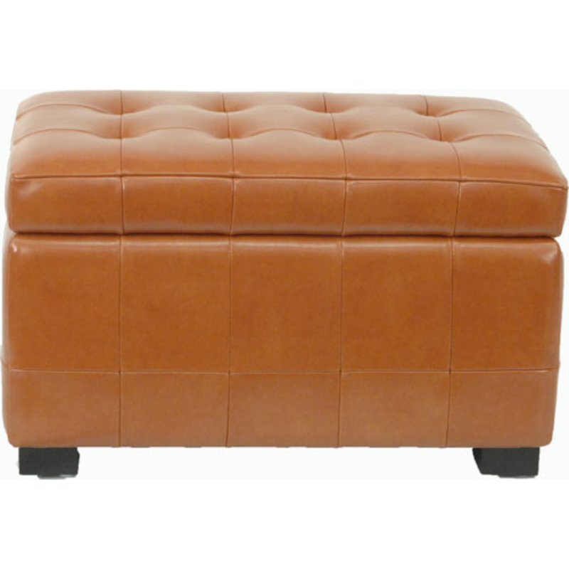 Petit banc de rangement Manhattan, Orange
