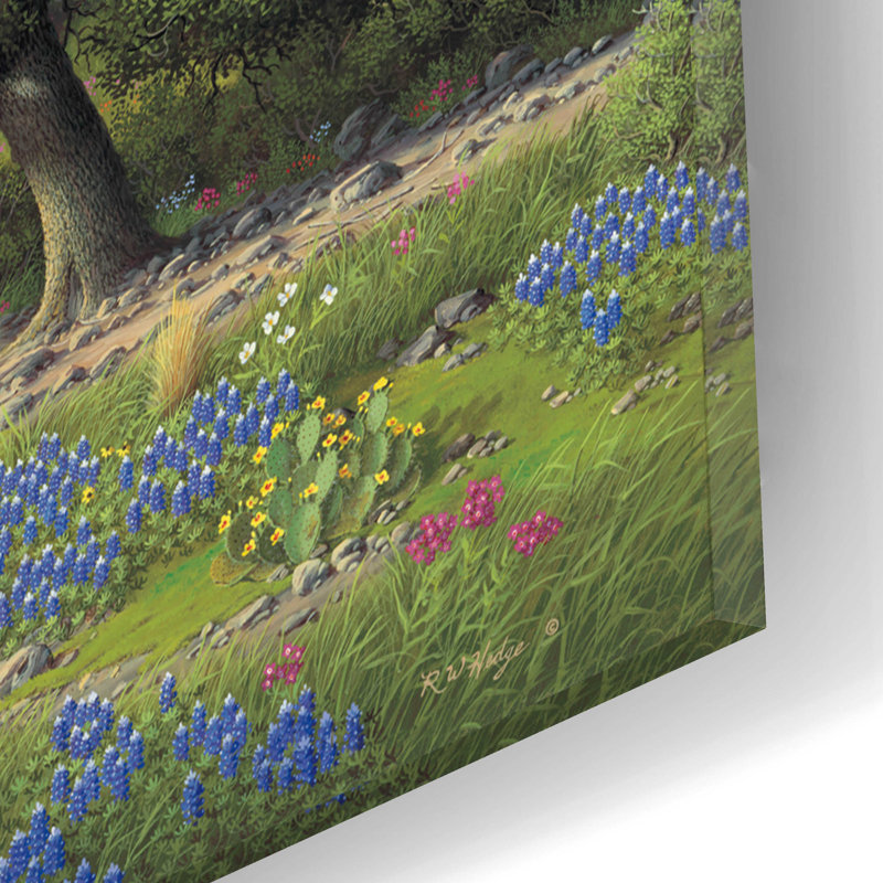 «Blue Bonnet Hill» par R. Hed, impression sans cadre, H 12 po x l 16 po x P 0,13 po