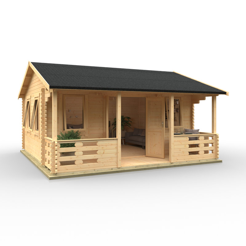 The Sigma Tongue & Groove Log Cabin 18x14w