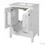 Meuble-lavabo de 24 po avec lavabo, tiroir et tablette à double couche-507192714