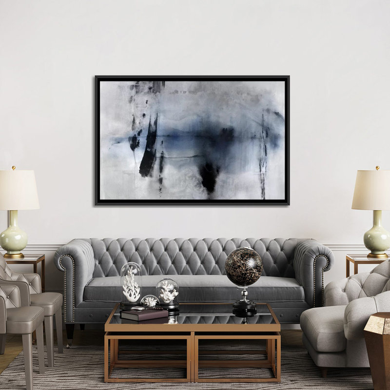 «Echelon II», impression sur toile, H 40 po x l 60 po x P 1,5 po, Toile encadrée noire, Pas de tapis