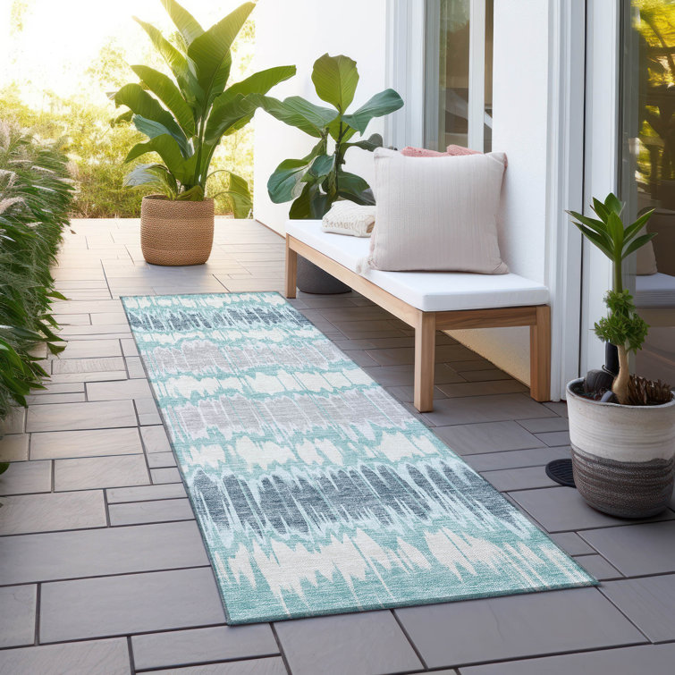 Lamanna Washable Striped Indoor / Outdoor Rug