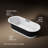 Volute 70-7/8 In. X 30-3/8 In. Freestanding Bath With Base