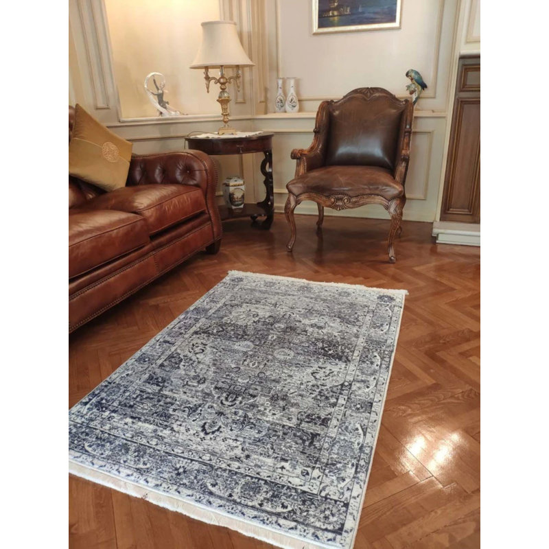Tapis en coton Junilla avec envers antidérapant, Carré 2 pi 7 po