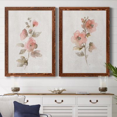 «Blush Sweetly I», ensemble de 2 reproductions d'art