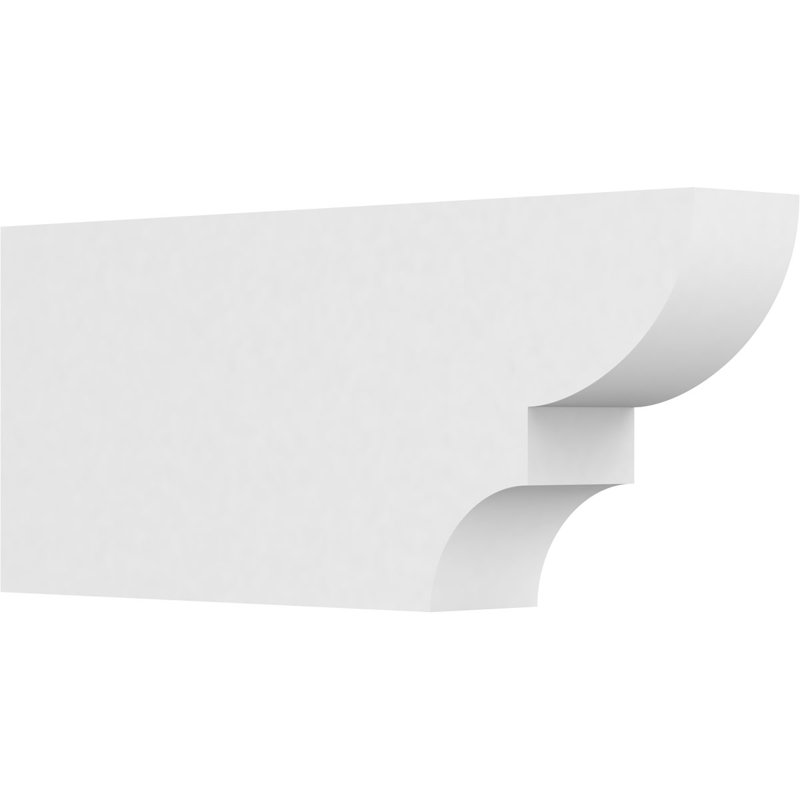 4"W x 10"H x 24"L Standard Ridgewood Architectural Grade PVC Rafter Tail, 10"H x 4"W x 24"D