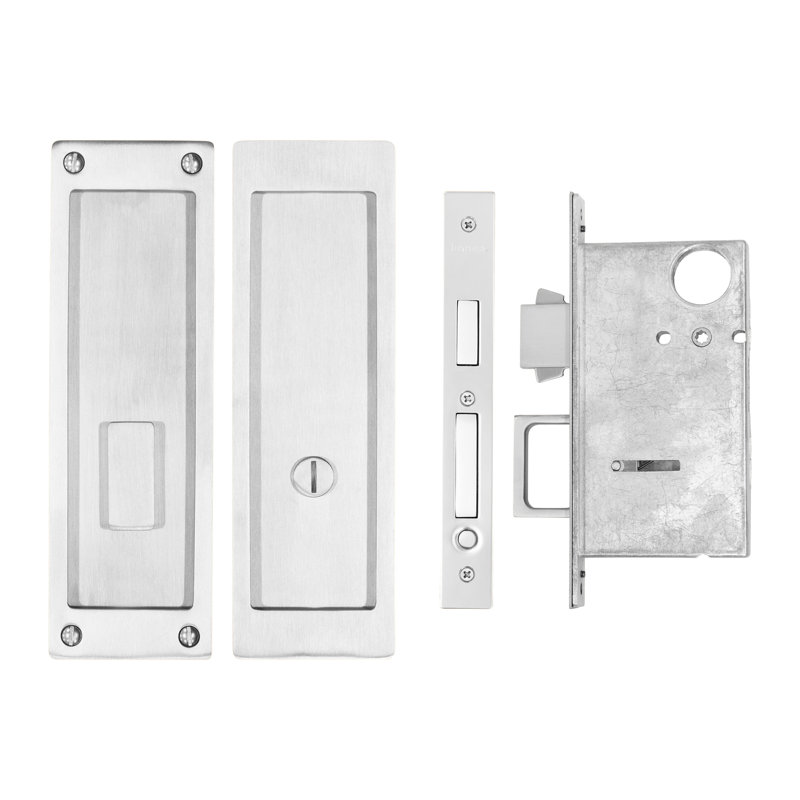 Stainless Steel Pocket Door Hardware, Satin Stainless Steel