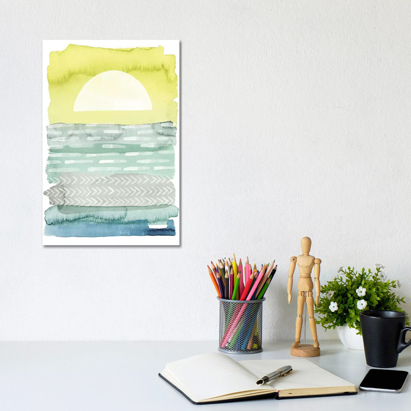 Sunrise Sea I - Wrapped Canvas Print, 30.48cm H x 20.32cm W x 1.91cm D