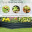 Galvanized Steel Garden Bed, 48.02" X 11.99", For Growing Greenery - , , Quick Setup