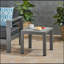 Table d'appoint de patio avec plateau givré Cape Coral-856401849