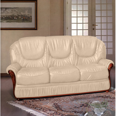 Kinzer Faux Leather Sofa
