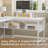 Josphua L-Shaped Steel Computer Desk with Built-In Electrical Outlet-1950176767
