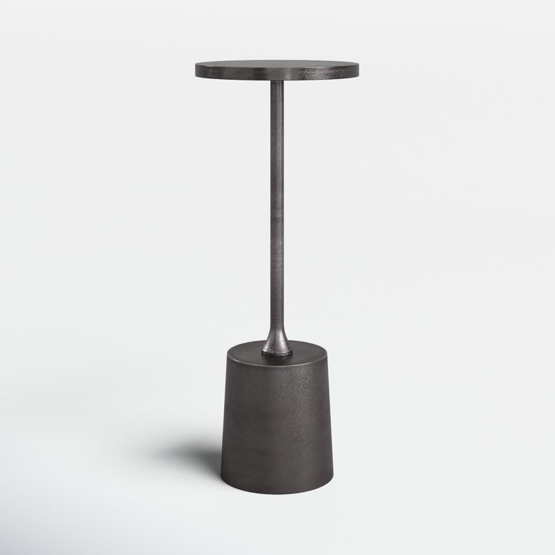 Element End Table, Nickel Silver