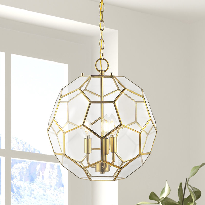 Gorham 3 - Light Pendant, Brass Gold