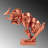 Hand-Painted Decorative Object, Copper Finish, 14.2 x 13.0 x 3.9 inches | 100% Polyester Material | Unique Home Decor Accent | Perfect for Living Room, Bedroom, and Office | Eye-Catching Design with Varied Color Tones-1209943364