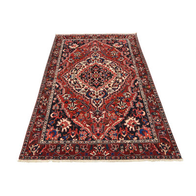 Faidon One-of-a-Kind 7'1'' X 9'9'' 1970s Wool Area Rug Red