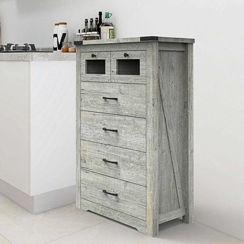 Commode décorative 6 tiroirs Anstus