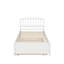 Lit plateforme simple en bois avec lit gigogne-936790341