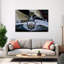 Close-up of the logo of MG's car Culver City Los Angeles County California USA 1 Piece Wrapped Canvas Wall Art-1244702969